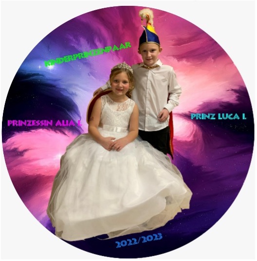 Kinderprinzenpaar Luca I. und Alia I. 2022/23
